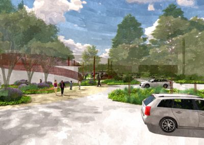 Wilcrest Park will feature a drop-off area for motorists.